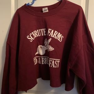 Schrute Farms Cropped Crewneck